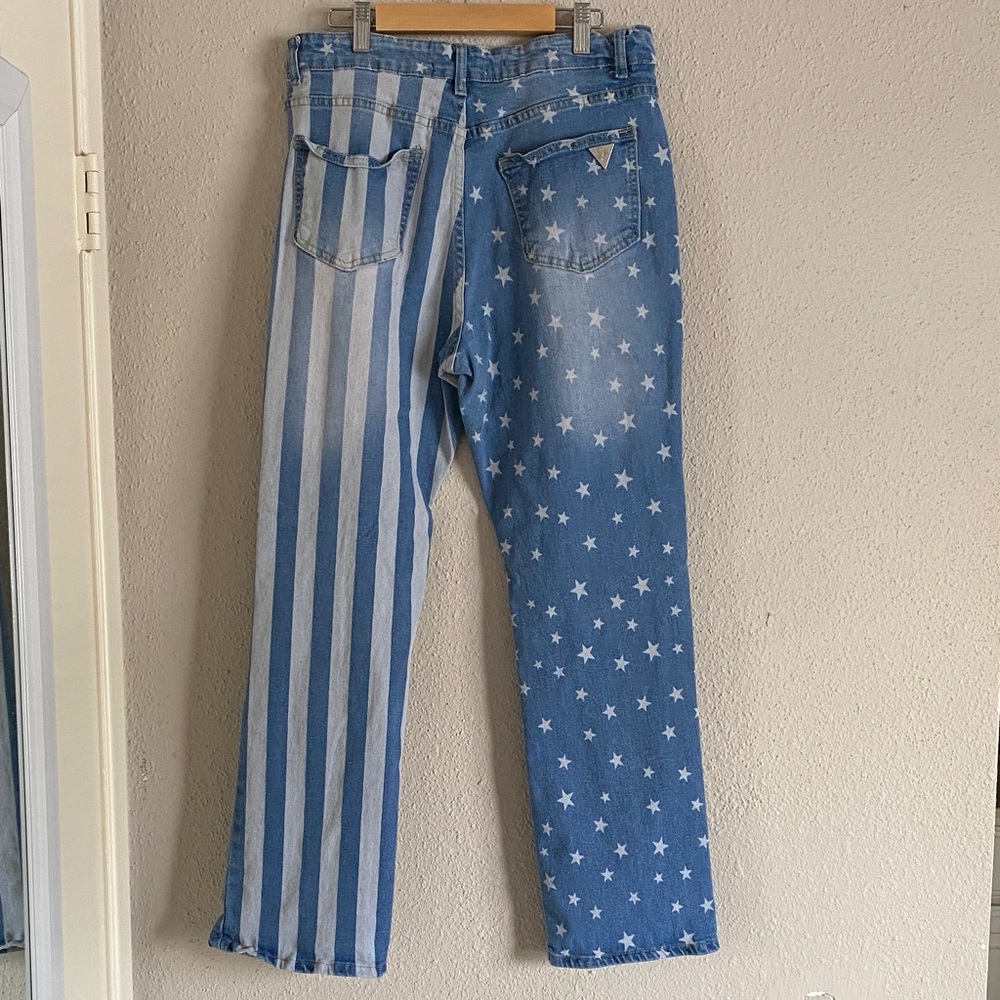 Stars and Stripes Straight Leg Jeans - Picture 3 of 11